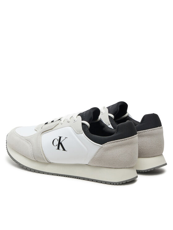 Calvin Klein Jeans Сникърси Calvin Klein Jeans Retro Sock Runner Mg Wmm YM0YM01152 Бял