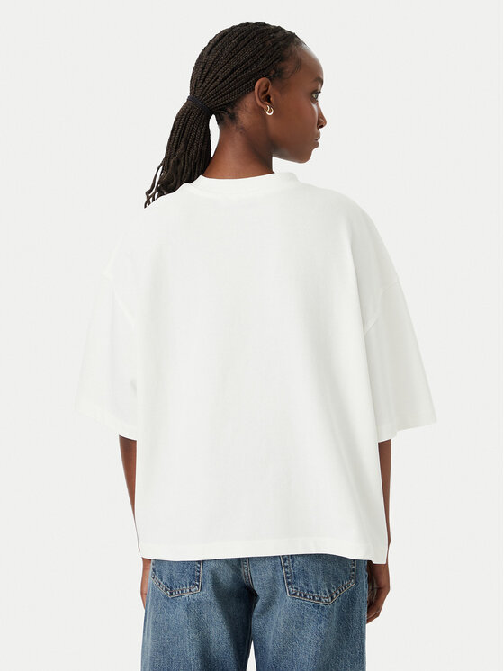 Tommy Hilfiger Tommy Hilfiger Camiseta Varsity WW0WW50940 Crema Relaxed Fit