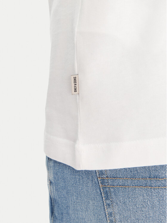 Only & Sons Only & Sons Футболка Spritz 22034398 Білий Relaxed Fit