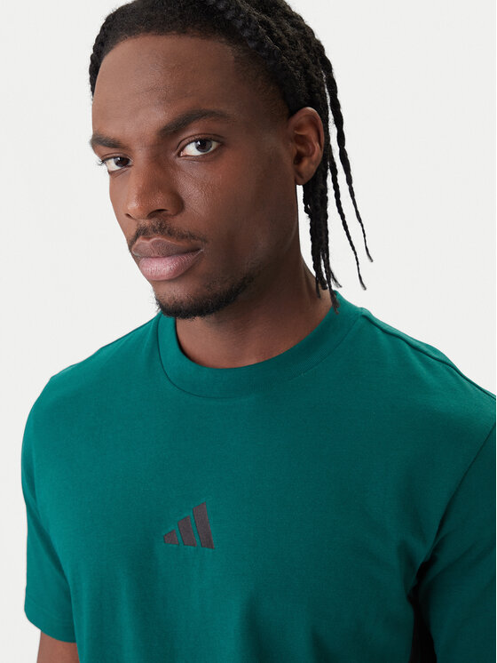 adidas adidas Camiseta Essentials 3-Stripes JD1905 Verde Regular Fit
