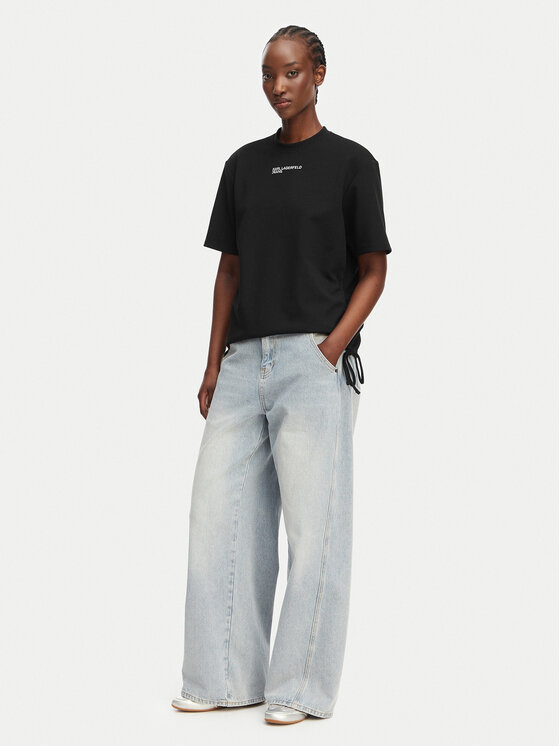Karl Lagerfeld Jeans Karl Lagerfeld Jeans Camiseta B2W17074 Negro Regular Fit