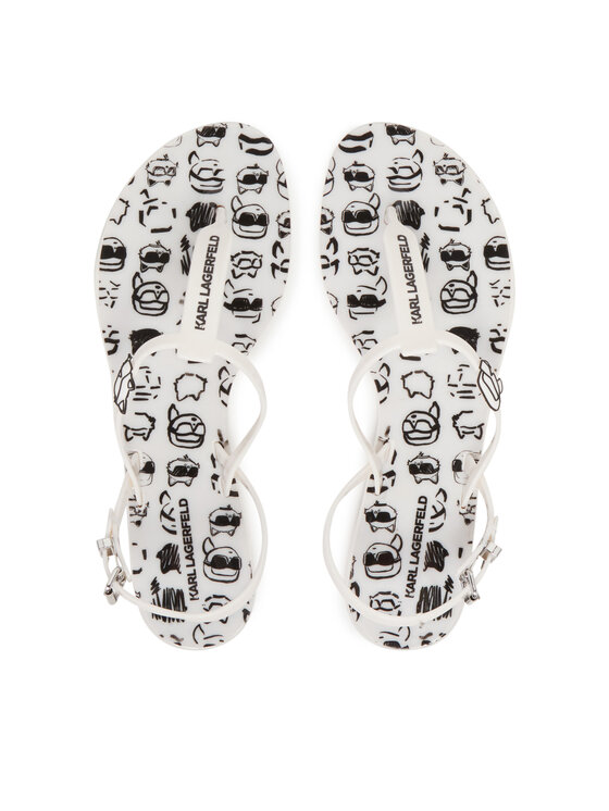 KARL LAGERFELD Босоніжки KARL LAGERFELD Jelly KL80002G Білий