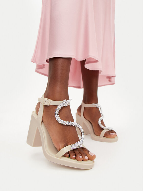 Melissa Босоніжки Melissa Melissa Snake Block + Bo.Bo Ad 35775 Бежевий