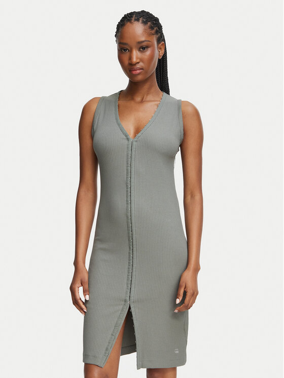 G-STAR G-Star Raw Strickkleid D28854-D107 Dunkelgrau Slim Fit