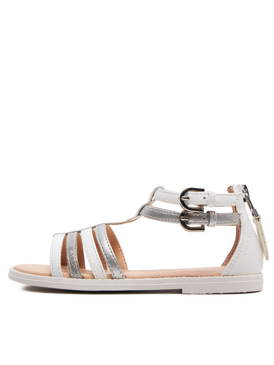 Geox Sandały Geox J Sandal Karly Girl J7235D 054AJ C1Z1N S Biały