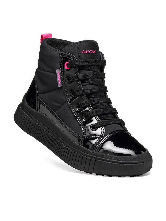 Geox Auliniai batai Geox J Laquinny Girl B Abx J661JA 0HHFU C9B8L M Juoda