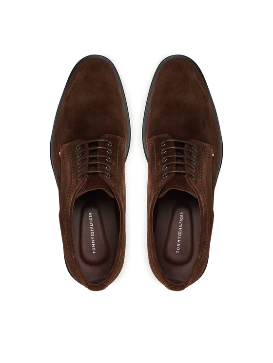 Tommy Hilfiger Nizki čevlji Tommy Hilfiger Corporate Derby FM0FM05582 Rjava