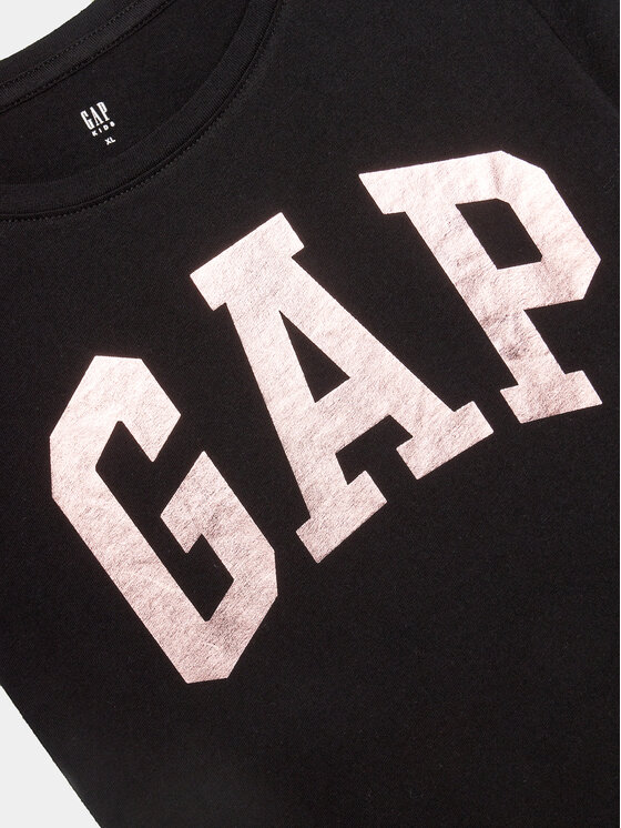 Gap Gap Футболка 460525-00 Чорний Regular Fit