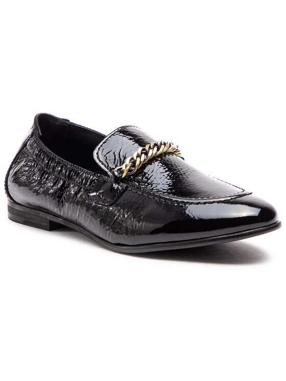 Tommy Hilfiger Castellanos Tommy Hilfiger Rubberized Chain Loafer FW0FW03763 Negro