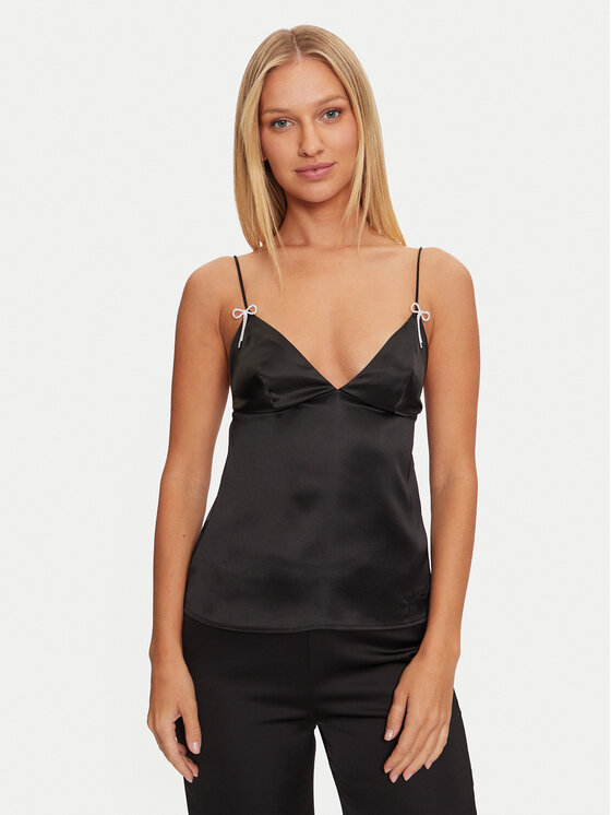 Guess Guess Μπλούζα πιτζάμας O4BH00 WGIN0 Μαύρο Regular Fit
