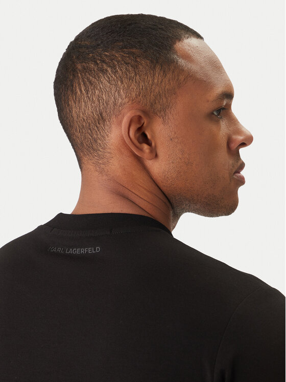 KARL LAGERFELD KARL LAGERFELD Camiseta 755049 562235 Negro Regular Fit