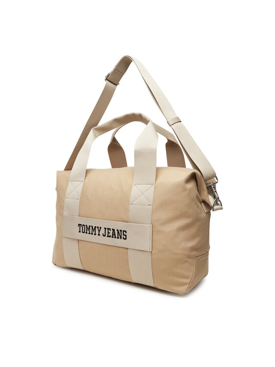 Tommy Jeans Taška Tommy Jeans Retro Cool Duffle AM0AM13325 Béžová