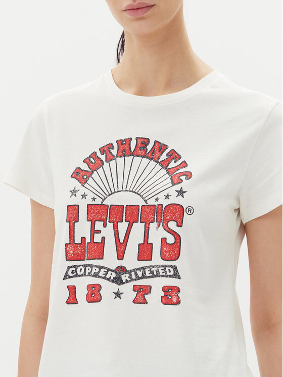 Levi's® Levi's® T-shirt Perfect 17369-3024 Bijela Standard Fit