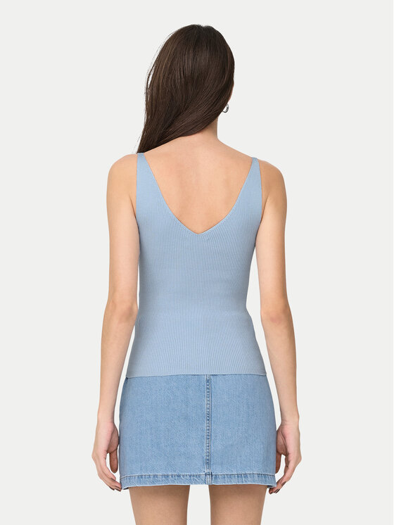 JDY JDY Топ Nanna 15180497 Блакитний Slim Fit