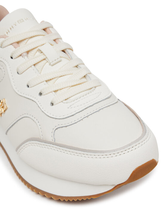 Tommy Hilfiger Sneakersy Tommy Hilfiger Runner FW0FW08696 Écru