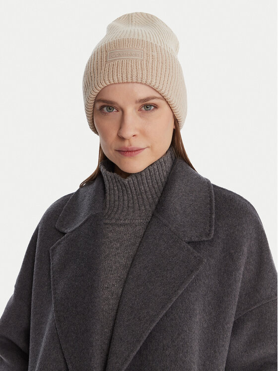 Calvin Klein Шапка Calvin Klein LV04D8029G Екрю