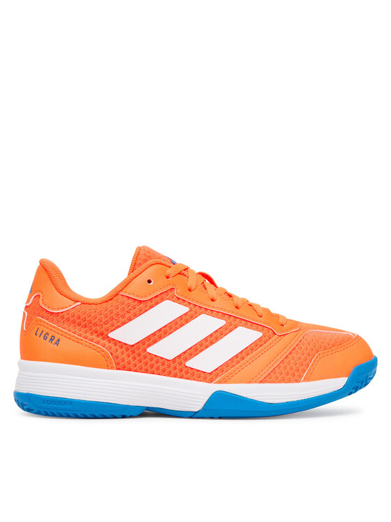 adidas Buty halowe adidas Ligra 8 Indoor Kids JR9299 Pomarańczowy
