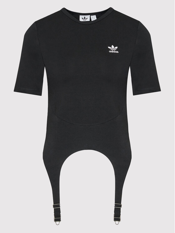 adidas adidas Marškinėliai Always Original HF2010 Juoda Tight Fit