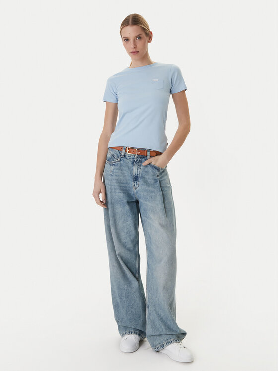 Guess Guess Футболка W5RI52 J1314 Блакитний Regular Fit