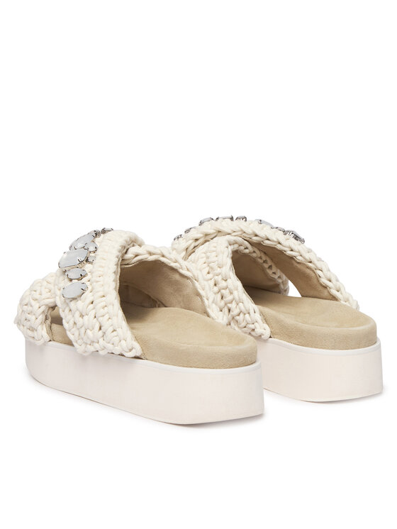 Inuikii Шльопанці Inuikii Woven Stones Platform 1004.005.0043 Білий