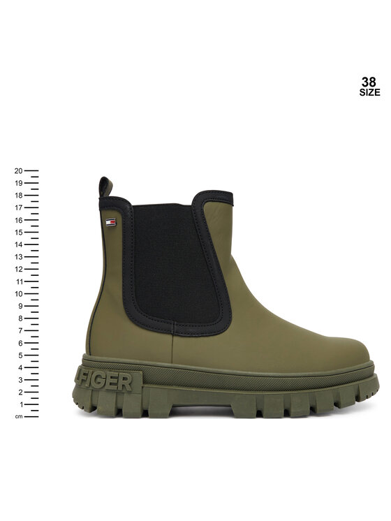 Tommy Hilfiger Polokozačky Tommy Hilfiger T3X5-34130-1355414 Khaki