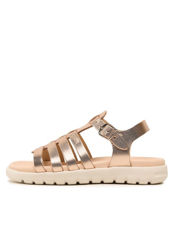 Geox Sandały Geox J Sandal Soleima Gir J35GSB000CFC7018 S Złoty