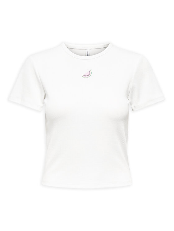 ONLY ONLY Футболка Daniella 15350554 Білий Slim Fit