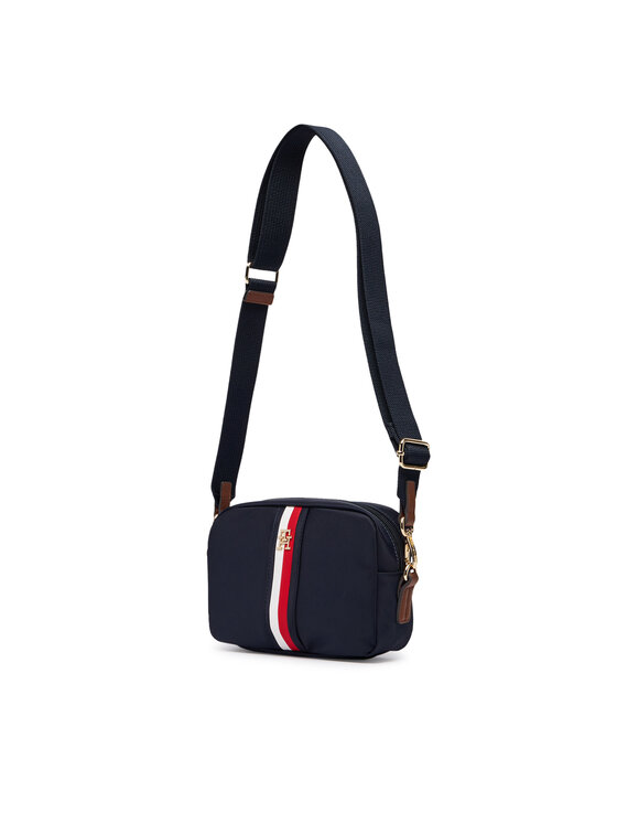 Tommy Hilfiger Torbica Tommy Hilfiger Popette Camera Bag Corp AW0AW19023 Tamnoplava