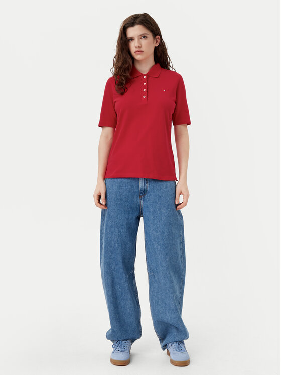 Tommy Hilfiger Tommy Hilfiger Polo 1985 WW0WW43224 Rosso Regular Fit