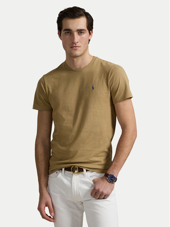 Polo Ralph Lauren Polo Ralph Lauren Póló 710671438429 Bézs Custom Slim Fit
