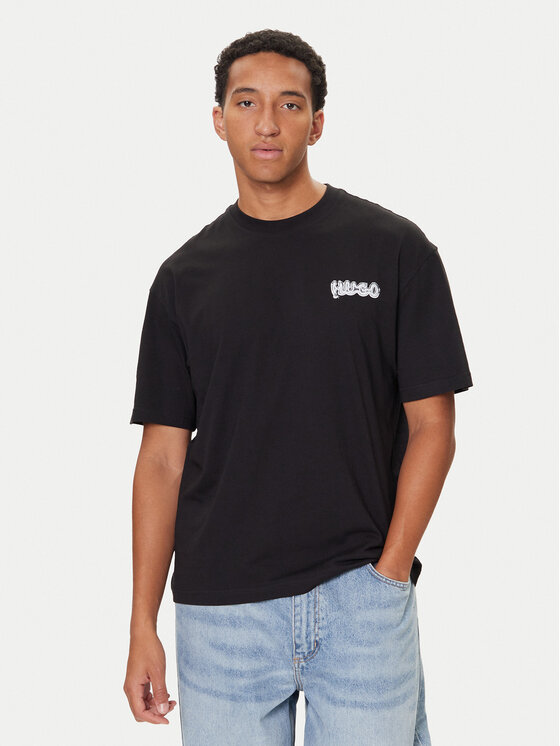 HUGO HUGO Camiseta Nyrotee 50549769 Negro Loose Fit