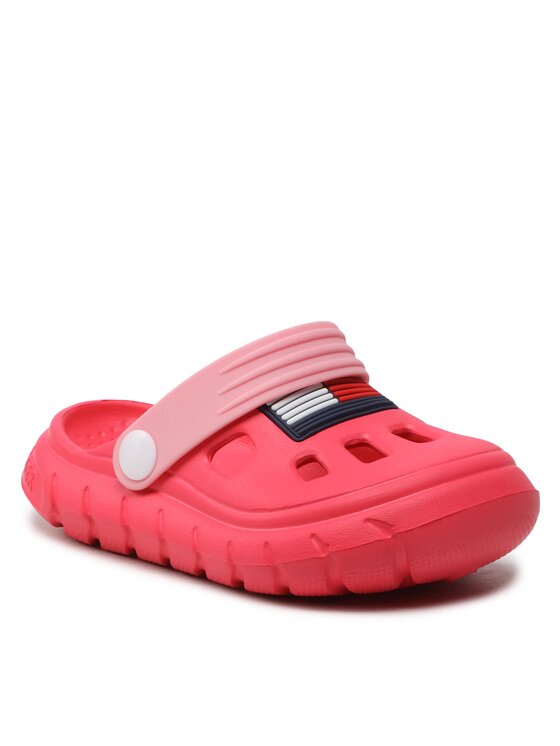Tommy Hilfiger Παντόφλες Tommy Hilfiger Flag Comfy Sandal T1A2-32780-0083 M Ροζ