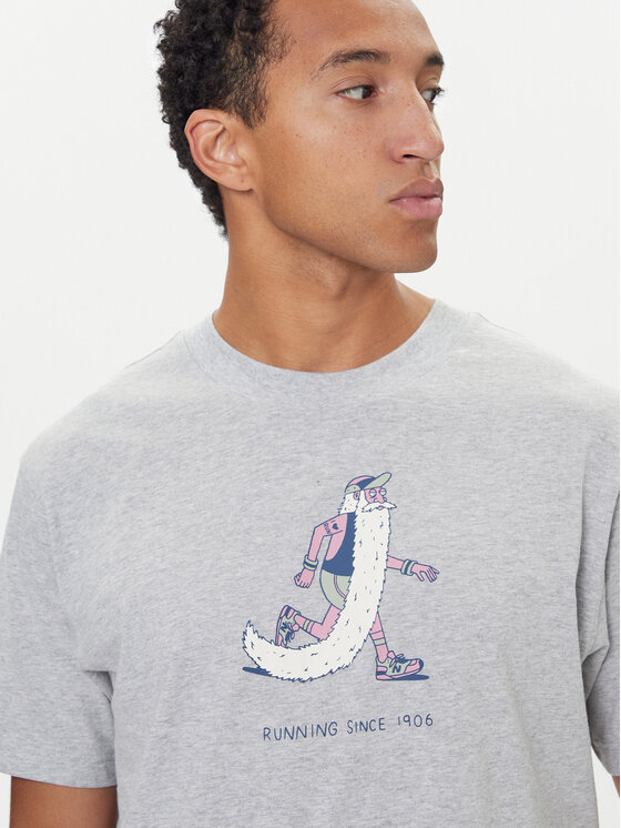 New Balance New Balance Camiseta MT53941 Gris Regular Fit