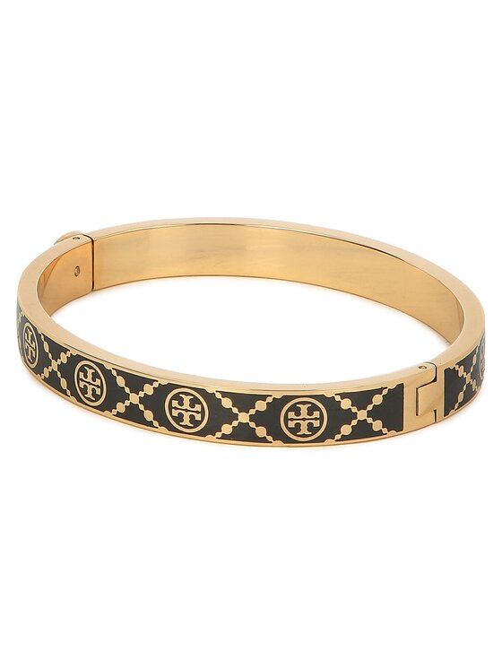 Tory Burch Pulsera Tory Burch T Monogram Hinge Bracelet 150568 Negro
