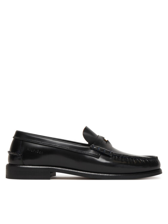 Tommy Hilfiger Mokasíny Tommy Hilfiger Hilfiger Penny Patent Lth Loafer FM0FM05687 Tmavomodrá