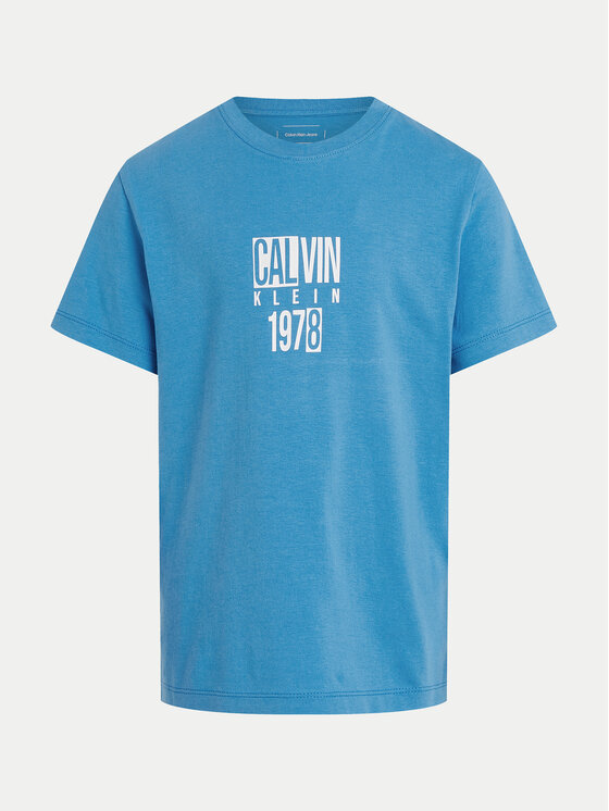 Calvin Klein Jeans Calvin Klein Jeans T-shirt Good Level IB0IB02456 Blu Regular Fit