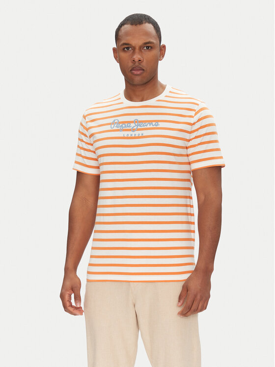 Pepe Jeans Pepe Jeans Majica PM509407 Bela Regular Fit