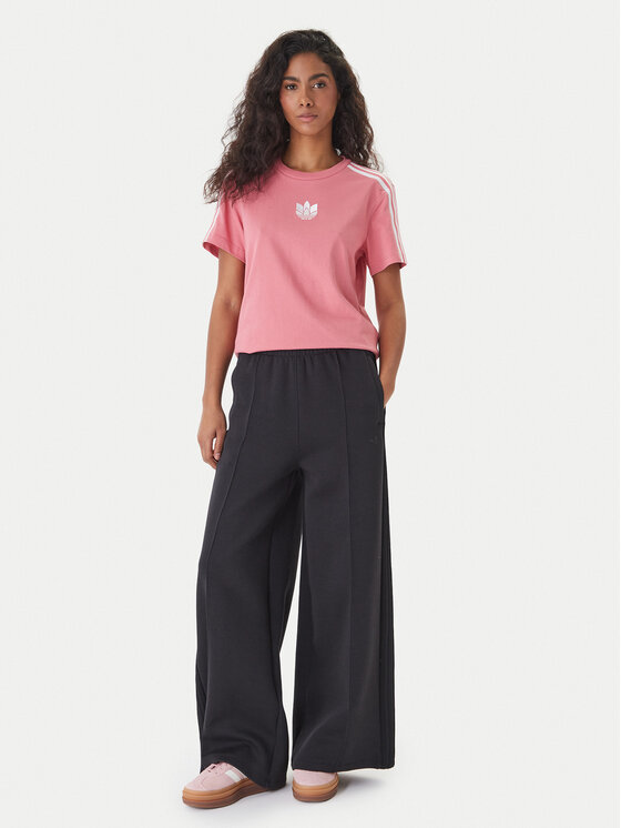 adidas adidas Футболка adicolor 3D Trefoil GN6702 Рожевий Loose Fit