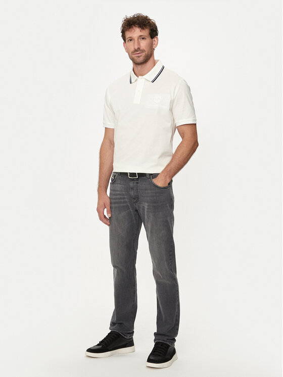 Gant Gant Polo marškinėliai Contrast 2013039 Écru Regular Fit