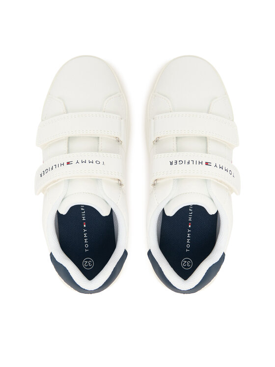 Tommy Hilfiger Sportcipők Tommy Hilfiger Low Cut Velcro T1X9-34338-1355 S Fehér