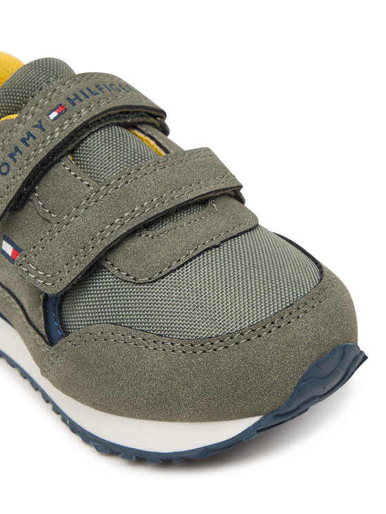 Tommy Hilfiger Αθλητικά Tommy Hilfiger Low Cut Velcro Sneaker T1X9-35253-1960 M Πράσινο