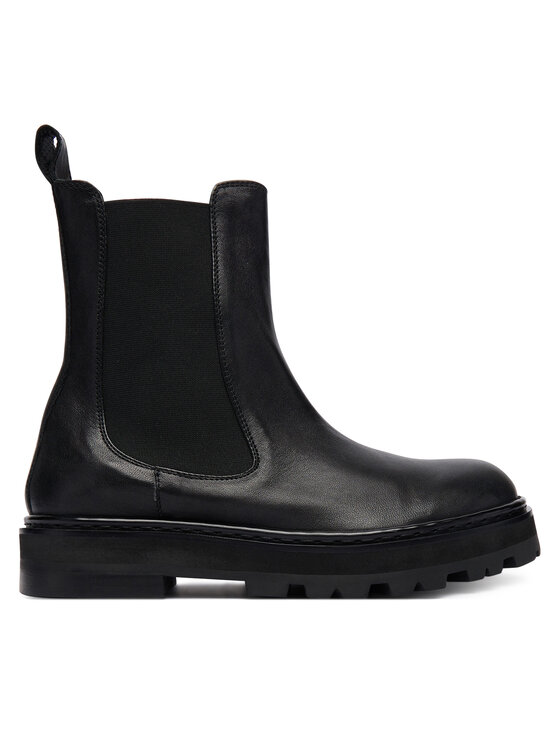 Patrizia Pepe Kotníková obuv s elastickým prvkem Patrizia Pepe 8Y0136 L005 Černá