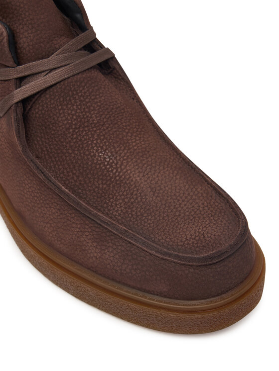 Calvin Klein Auliniai batai Calvin Klein Text Rubber Apron Boot Nu HM0HM02256 Ruda