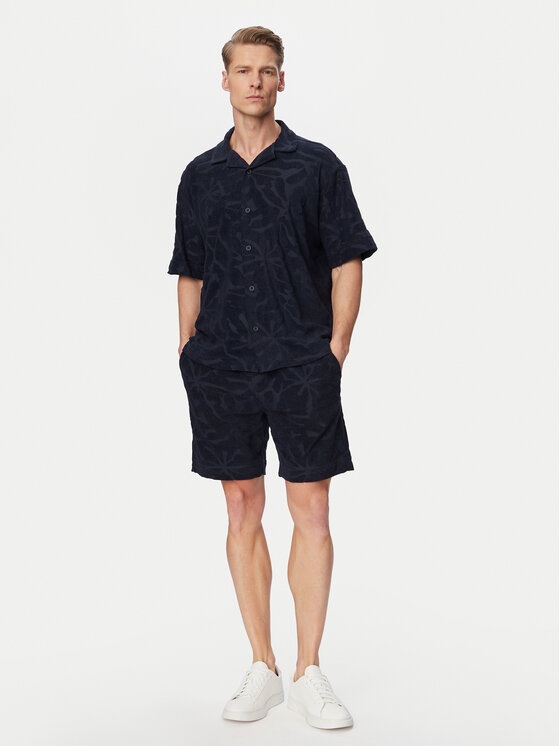 BOSS BOSS Polo Flower 50559204 Azul marino Regular Fit