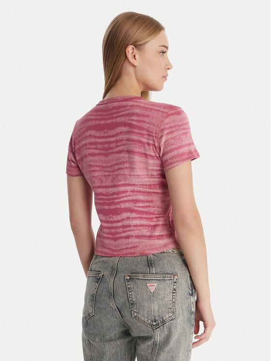 Guess Guess Футболка W6RP42 KCTT1 Рожевий Regular Fit