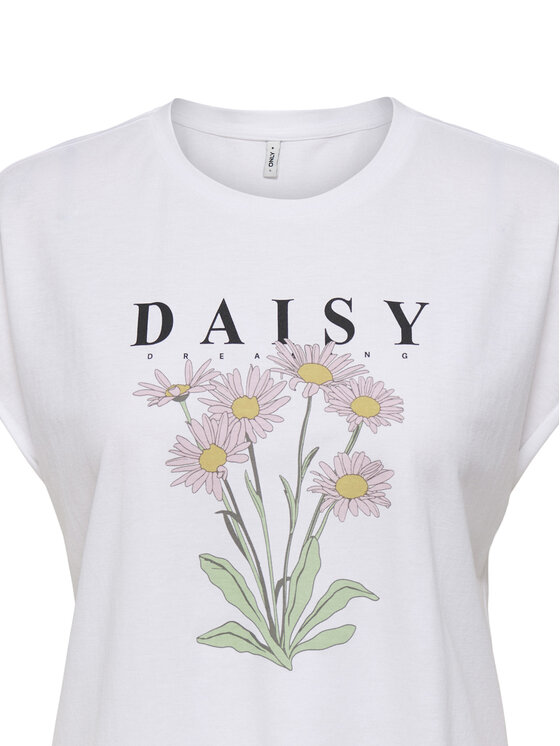 ONLY ONLY Camiseta Jany 15372108 Blanco Regular Fit