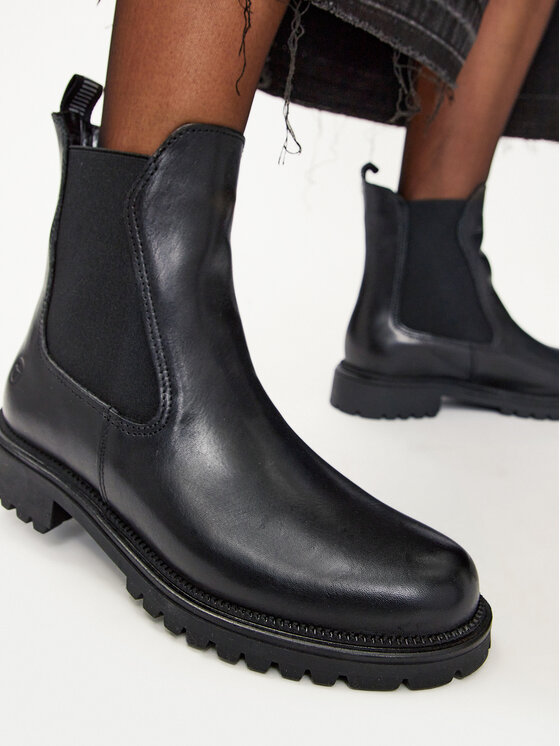 Tamaris Kotníková obuv s elastickým prvkem Tamaris 1-25427-41 Černá