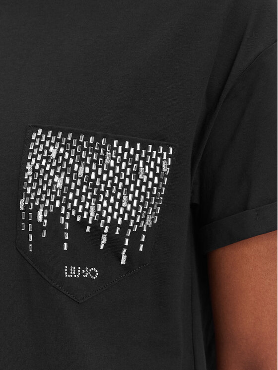 Liu Jo Liu Jo Camiseta WA6372 JS923 Negro Regular Fit