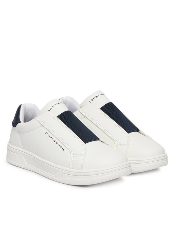 Tommy Hilfiger Sneakersy Tommy Hilfiger Low Cut Sneaker T3X9-34359-1355 M Biela