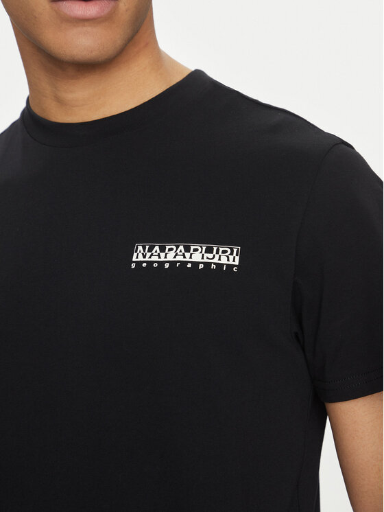 Napapijri Napapijri T-shirt S-Dati NP0A4IE2 Nero Regular Fit